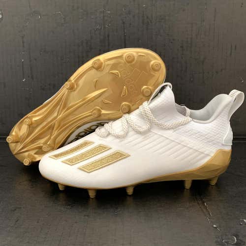 (Size 9.5) Adidas Adizero 5 Star 'White Gold' Lacrosse/Football Cleats