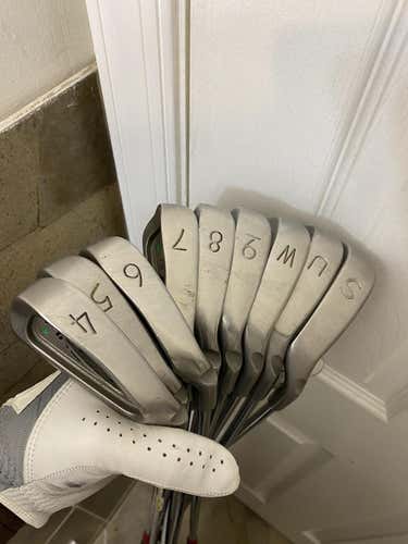 Ping i3  Green Dot Iron Set 4-P,W,S Stiff Flex Right Handed