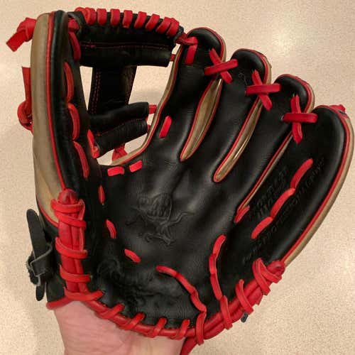 Black High School/College Infield Heart of the Hide 11.5" Baseball Glove