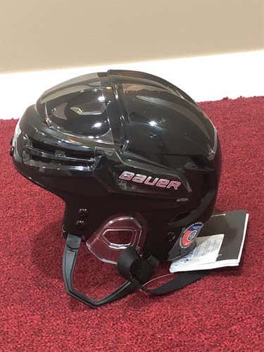 New Small Bauer Re-Akt Black Pro Stock Helmet Item#SMRAB