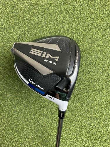 TaylorMade SIM Max 9* Driver, Helium 4F2 Senior Flex, RH