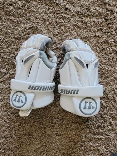 Used Warrior Burn Lacrosse Gloves 10"