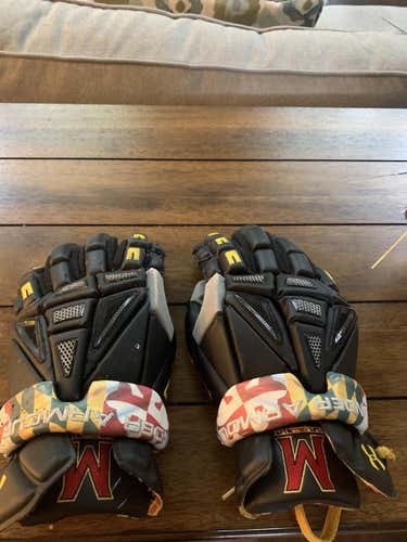 Black New Player's Under Armour  Command Pro 2 Lacrosse Gloves