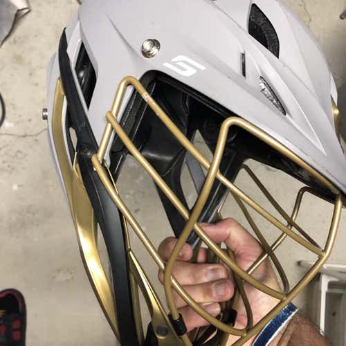 Cascade S Helmet Grey W/gold Face