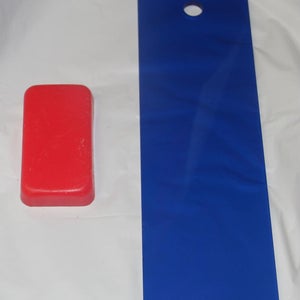 Ski snowboard long blue scraper 10" plus all temp red wax 40g combo