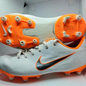 White and Orange Youth Molded Cleats Nike Mercurial Vapor Cleats Youth Size 5Y