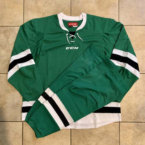 CCM / Adidas Dallas Stars Uncrested Game Jersey & Socks Sz XL
