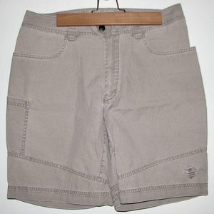Mountain Hardwear Men's Tan Hiking Walking Active Shorts - Size 32 / 8" Inseam