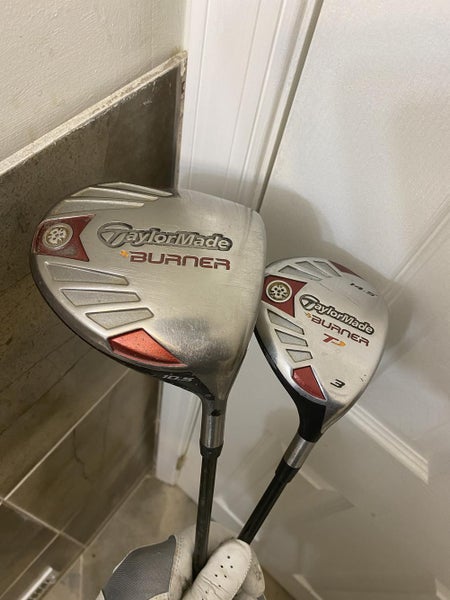 TaylorMade Burner Driver 10.5 & 3 Wood 15* Regular Flex Right Handed