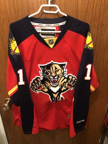 Florida Panthers Custom Adult Large Reebok Jersey