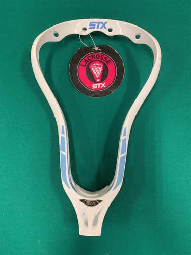 New STX Exult 10 Degree Unstrung Head, White/Carolina Blue New
