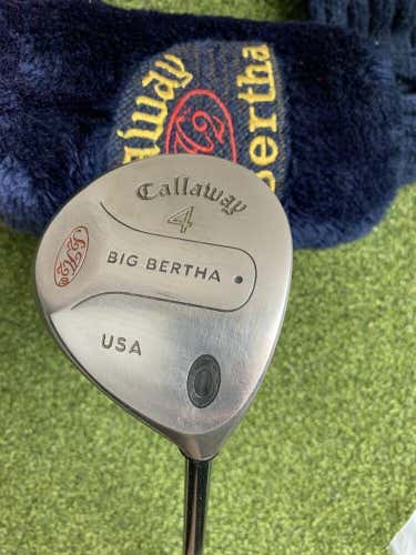 Callaway Original Big Bertha 4 Fairway Wood, RCH 90 Regular Flex, RH