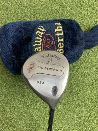 Callaway Original Big Bertha 3 Fairway Wood, RCH 90 Regular Flex, RH