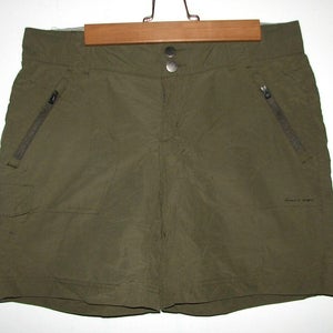 Columbia Titanium Omni-Dry Green Belted Packable Hiking Activewear Shorts - Sz.8