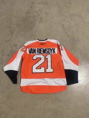 Philadelphia Flyers james van riemsdyk hockey Adult Small Reebok Jersey