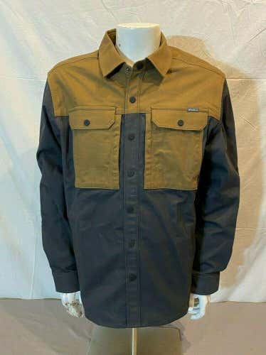 Eddie Bauer Mountain Ops Compressor Canvas Snap Front Shirt/Jacket Men's L NEW