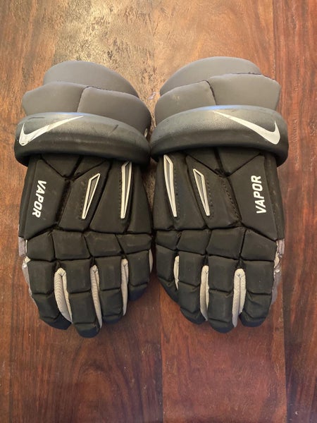 Black Used Player's Nike 13" Vapor Lacrosse Gloves