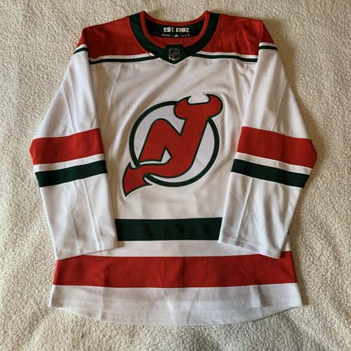 New Jersey Devils Jersey Adidas Alternate 46 Damaged NHL