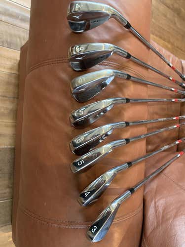 Men's Used Mizuno Right Handed Iron Set Stiff Flex Steel Shaft