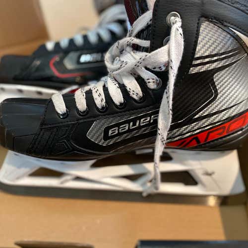 Used Senior Bauer Vapor x2.7 Goalie Skates Regular Width Size 8