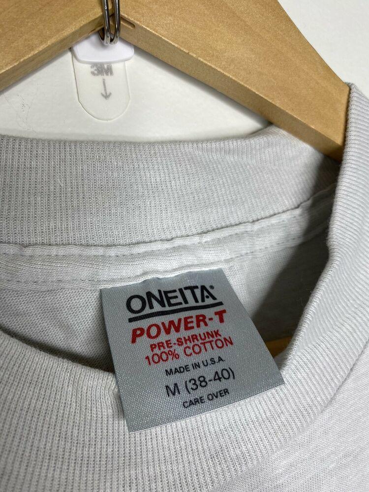 50 Plain Blank Gray Vtg T Shirt 