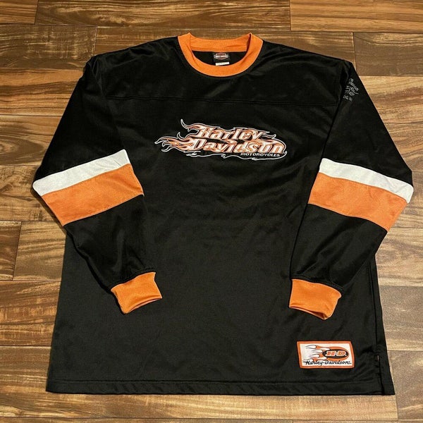 Harley-Davidson Men's Museum Baseball Jersey Shirt, Black - XL