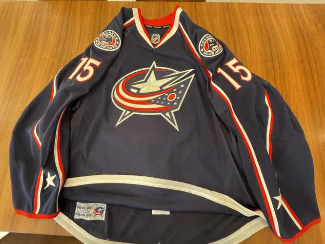 Columbus Blue Jackets Game issued Nick Schultz jersey - 56