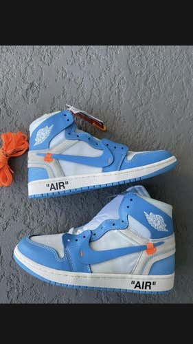 Jordan 1 UNC Blue Off White Size 10