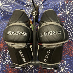 New Brine Triumph III Lacrosse Arm Pads/Elbow Pads- WART3AP16S-BKL