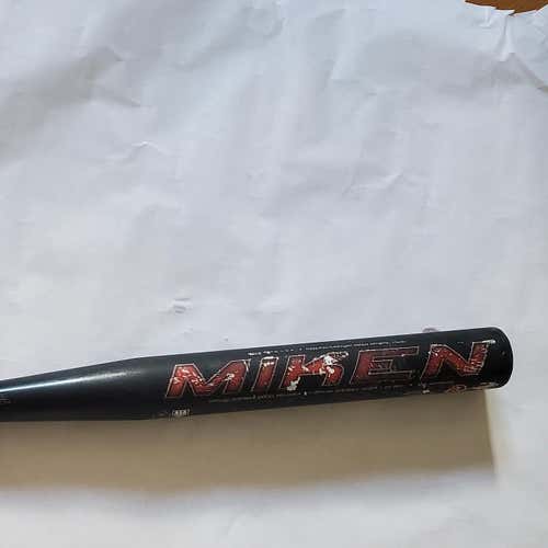 Black Adult Used Miken Composite Vicious Bat 27 oz 34"