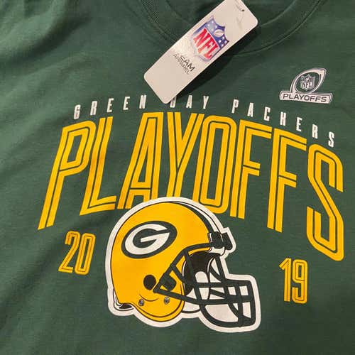 2019 NFL Playoffs Green Bay Packers Green Adult XL T-Shirt * NET