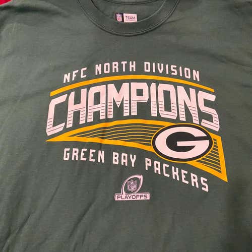 NFL Green Bay Packers “North Division Champions”Green Adult XXL T-Shirt