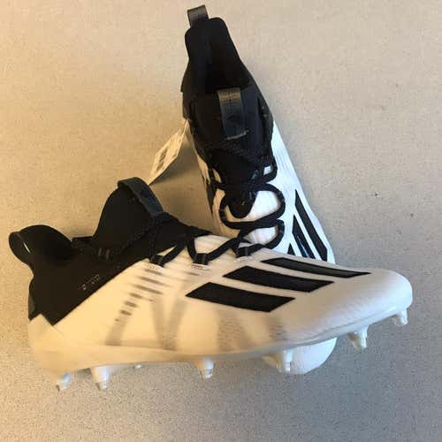 New Size 9.5 Adidas Adizero Cleats White Black