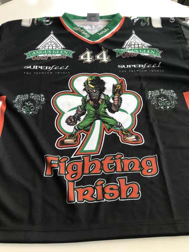 Hockey Jersey - Blk/Red/White Men's (New) Adult XL Game Jersey - Fighting Irish