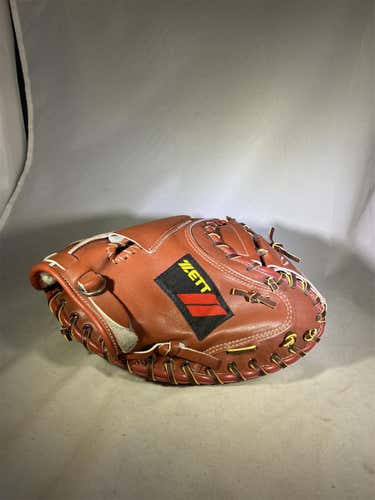 Zett Steer Hide Catchers Mitt Made In Japan New Right Hand Throw 33" Baseball Glove