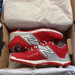 New Balance Red Baseball Cleats Size 13 (Women's 14) New Balance