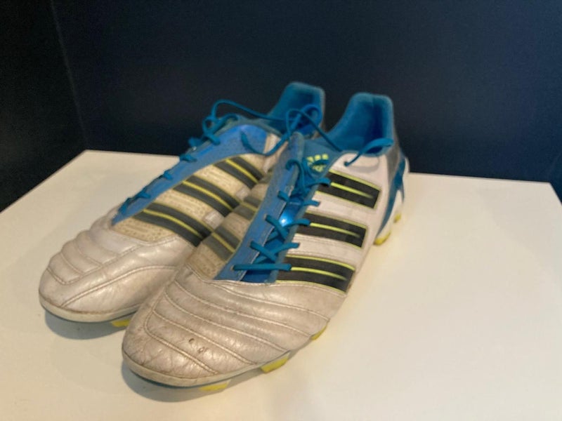 White Used Men's Size 11 Adidas Cleats