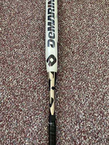 White Used High School/College DeMarini Composite CF5 Bat (-10) 23 oz 33"
