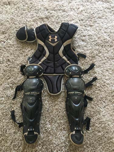 Used Youth Under Armour Victory Series Catcher's Set