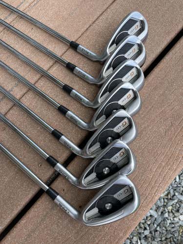 Ping G400 Irons Set Green Dot AWS 2.0 R Shafts Align Midsize Grips