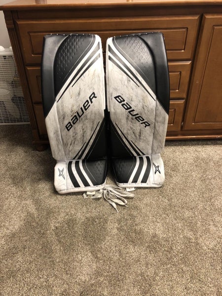 Black Senior 32" Bauer Vapor 2X Goalie Leg Pads Senior Small