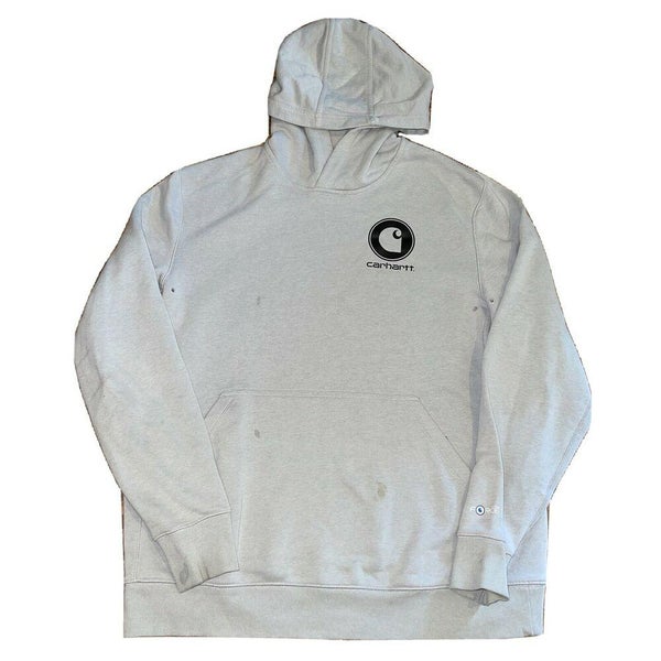 Carhartt Force Work Pullover Hoodie Sweatshirt Size Large Relaxed Fit Flawed