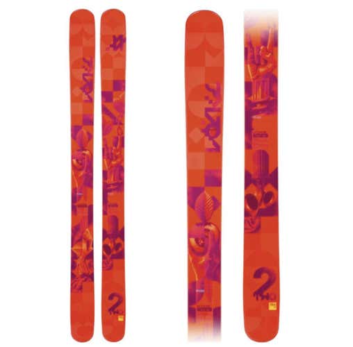 Volkl TWOs Powder Skis With Bindings Max Din 13 Two Skis