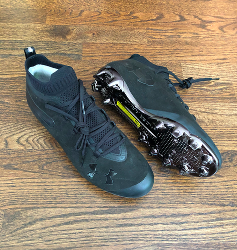 Black New Adult Men's Size 11 (Women's 12) Molded Cleats Under Armour Cleats