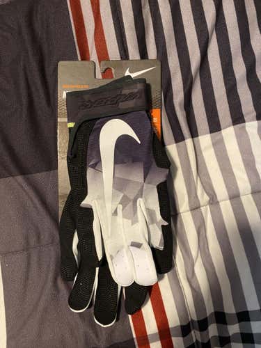 Black New XL Nike Vapor Elite Batting Gloves