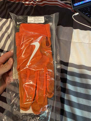 Orange New XL Nike Huarache Elite Batting Gloves