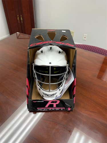 New White Youth Player's Cascade CS-R Youth Helmet