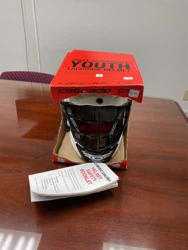 New White Youth Player's Cascade CS Youth Helmet