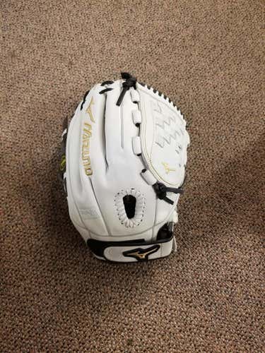 White New Mizuno Right Hand Throw MVP Prime Softball Glove 12"
