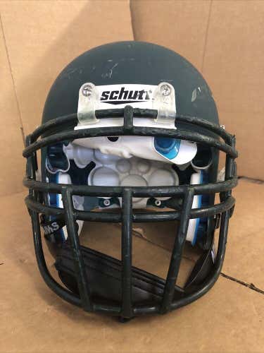 USED SCHUTT XP ADULT FOOTBALL HELMET - MEDIUM - FLAT DARK GREEN